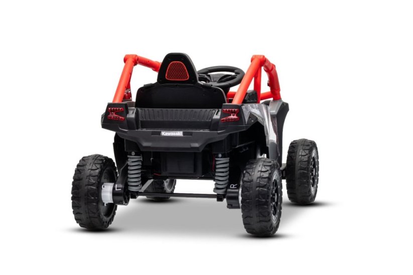 Elektrické autíčko Kawasaki TERYX KRX 1000 12V, červené, jednomiestne, odpružená zadná náprava, 2,4 Ghz diaľkové ovládanie, Lítiová batéria, 2 x 25W Motory, MP3 s USB/AUX,
