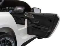 Beneo Mercedes GT63 AMG 24V 4x4 Electric Car, modrý, dvoumístný, nastavitelné sedadlo řidiče, měkká EVA kola, 2,4GHz dálkové ovládání, USB/Bluetooth, 200W motory, odpružení, lithiová baterie, LED světla, licencovaný