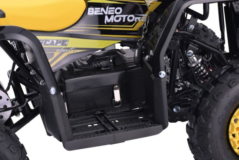 Elektrická štvorkolka pre deti Beneo Motors ESCAPE-Electric žltá - 800W