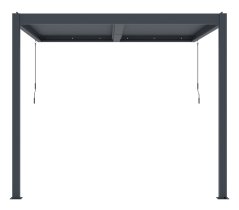 Bioklimatická pergola G21 Trenton 3x3 m, antracitová hliníková