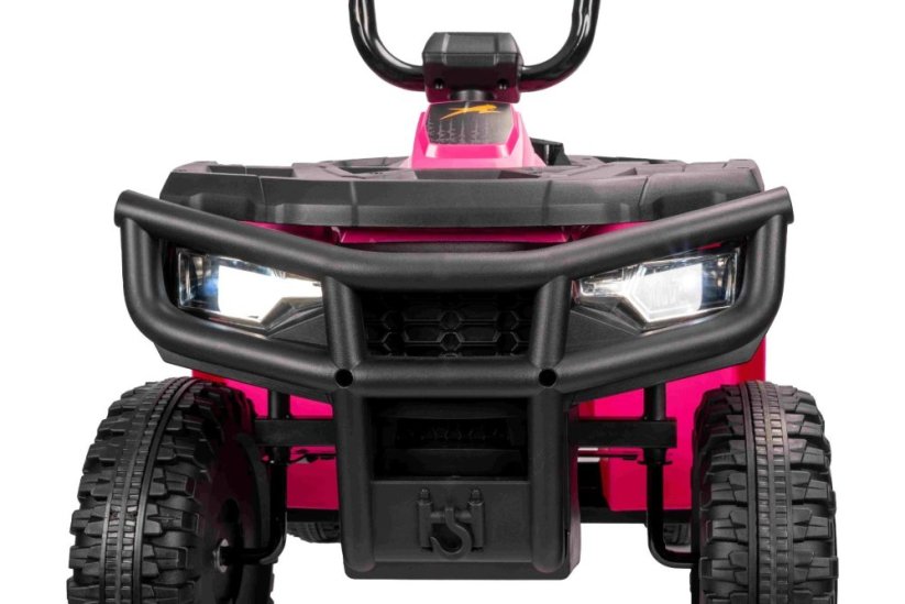 Elektrická čtyřkolka Beneo Arctic Cat 12V se zadním pohonem, růžová, LED světla, lithiová baterie, 2 x 25W motor, originální licence
