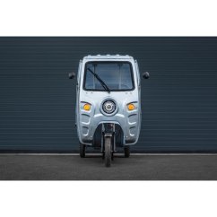 Elektrická nákladní tříkolka Leramotors Cargo G1 1000W s kabinou - Tuk Tuk šedá