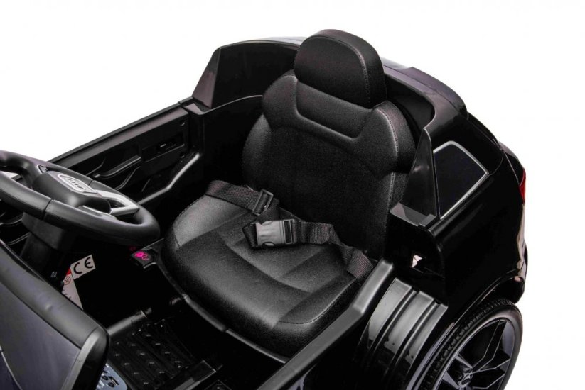 Beneo Elektrické autíčko Audi Q7 černé, Jednomístné, Nezávislé odpružení, 12V baterie, Dálkové ovládání, 2 x 35W motor, LED Světla, USB/AUX Vstup na MP3 přehrávači, Licencované