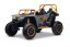Elektrická buggy Arctic CAT XXL 4x4 24V, šedá, dvoumístná, měkká EVA kola, výkonné motory, lithiová baterie, MP3 přehrávač s Bluetooth, odpružená zadní náprava, koženková sedadla, originální licence
