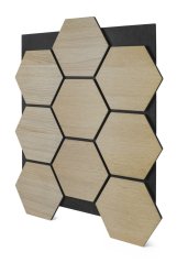 Akustický panel G21 81,5x66,5x2,1 cm pláství, přírodní dub