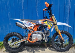 Benzínový pitbike APAQ XB27 125ccm poloautomat 14/12" E-START oranžový
