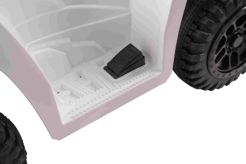 Elektrická štvorkolka Beneo Arctic Cat 12V so zadným pohonom, biela, LED svetlá, Lítiová batéria, 2 x 25W motor, Originál Licencia