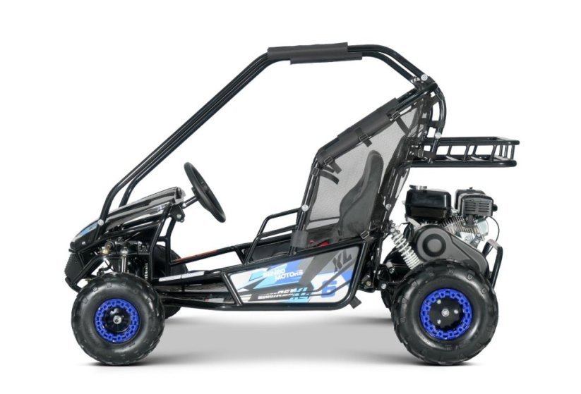 Benzínový kočárek pro děti Beneo Motors BUGGY RSX XL modrý - 212cm3