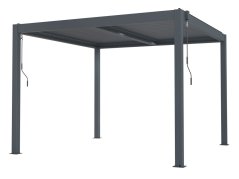 Bioklimatická pergola G21 Austin 3x3 m, antracitová hliníková