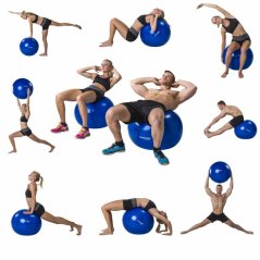 Gymnastický míč Tunturi zesílený 75 cm černá