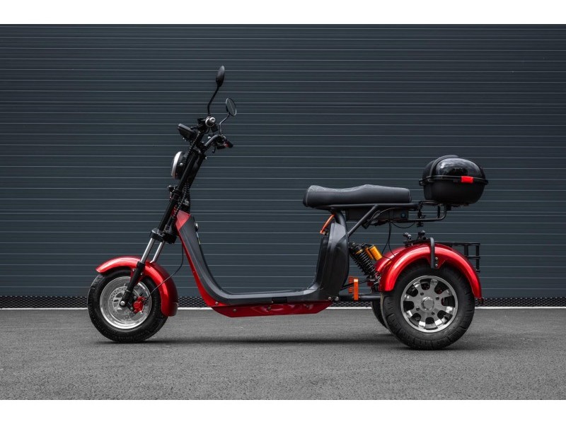 Elektrická tříkolka Leramotors Scooters C5 2000W červená