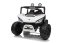 Elektrické auto Beneo T-REX Ride 4x4 dvoumístné 24V, bílé, MP3 přehrávač se vstupem USB/AUX, pohon 4x4, lithiová baterie, odpružení, dálkové ovládání, LED světla