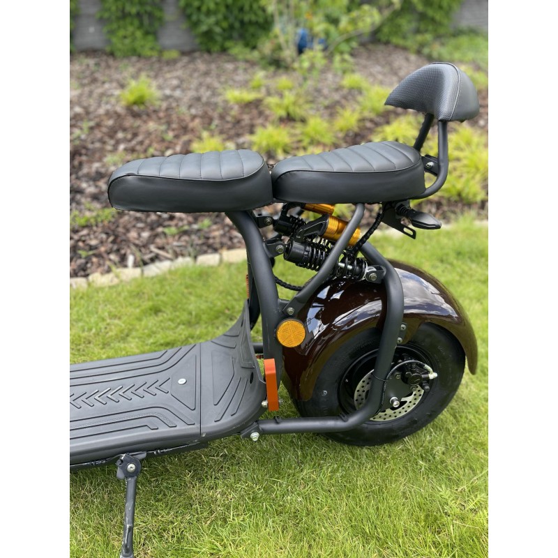 Elektrický skútr Lera Scooters C1+ 1500W hnědý