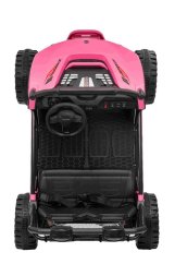 Beneo Elektrické auto T-REX Ride 4x4 dvoumístné 24V, růžové, MP3 přehrávač se vstupem USB/AUX, pohon 4x4, lithiová baterie, odpružení, dálkové ovládání, LED světla