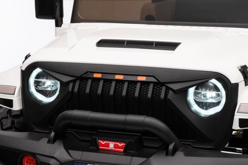 Elektrické autíčko Beneo Motors OFFRIDE 4x4² Dvojmiestne 12V, čierne, MP3 Prehrávač s USB/AUX vstupom, Pohon 4x4, Lítiová Batéria, EVA kolesá s odpružením, Diaľkový ovládač, LED Svetlá