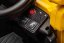 Beneo Licencovaný elektrický Bagr Caterpillar se svahovací i výkopovou lžící, Jednomístný, žlutý, USB vstupem na MP3 Přehrávači, Zadním pohonem s 2 x 30W Motory a Lithiovou baterií