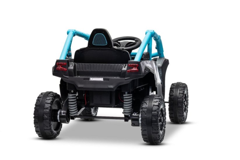 Elektrické autíčko Kawasaki TERYX KRX 1000 12V, modré, jednomiestne, odpružená zadná náprava, 2,4 Ghz diaľkové ovládanie, Lítiová batéria, 2 x 25W Motory, MP3 s USB/AUX