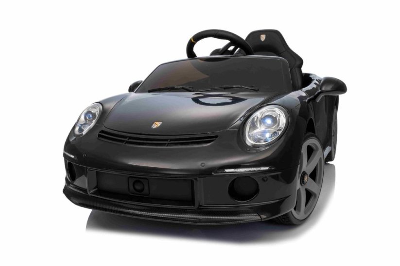 Beneo Elektrické autíčko RUF GT 12V, čierne, Otváracie dvere, 2.4 GHz diaľkové ovládanie, LED svetlá vpredu aj vzadu, USB/Aux Vstup, Lítiová batéria, 2 X 35W motor, ORIGINÁL licencia