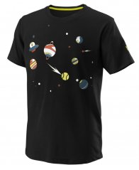 Detské tričko Wilson Planetary Tech Tee B black