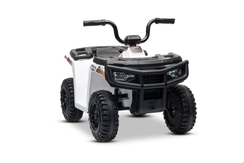 Elektrická štvorkolka Beneo Arctic Cat 12V so zadným pohonom, biela, LED svetlá, Lítiová batéria, 2 x 25W motor, Originál Licencia