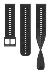 Suunto 22mm Athletic 6 Silicone Strap all black S+M