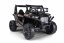 Beneo Elektrické autíčko UTV 24V, černé, dvoumístné, 2 x 200 W Motor, Lithiová baterie, EVA kola, odpružené nápravy, ektrická brzda, čalouněné sedátko, 2,4 GHz DO, Dvoumístné, USB, SD karta