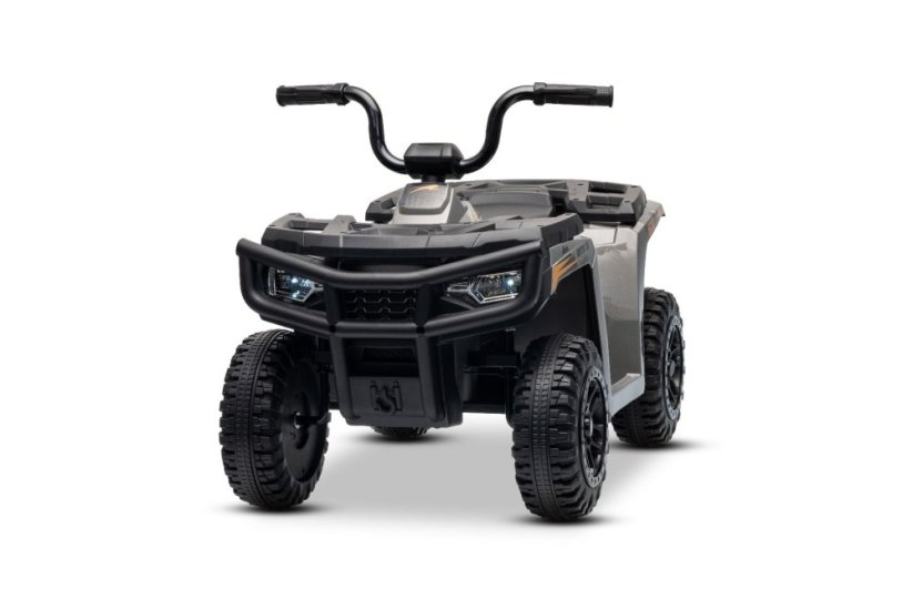 Elektrická čtyřkolka Beneo Arctic Cat 12V se zadním pohonem, šedá, LED světla, lithiová baterie, 2 x 25W motor, originální licence