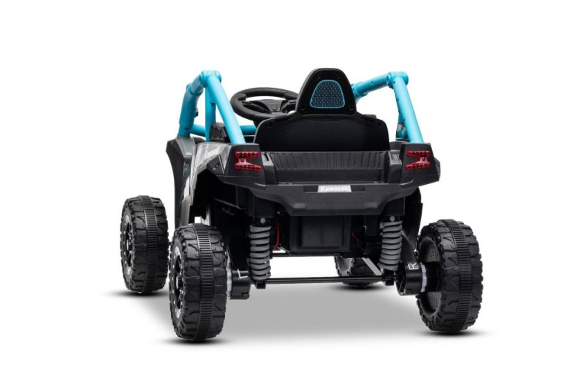 Elektrické autíčko Kawasaki TERYX KRX 1000 12V, modré, jednomiestne, odpružená zadná náprava, 2,4 Ghz diaľkové ovládanie, Lítiová batéria, 2 x 25W Motory, MP3 s USB/AUX
