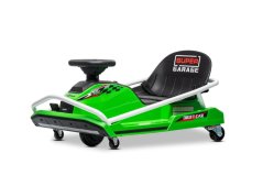 Beneo Motors Drift Kart 24V, zelená, 300W střídavý motor, lithiová baterie, režim Drift s rychlostí 14 km/h, pevná železná konstrukce, bezpečnostní pás, sportovní sedadlo, multifunkční volant