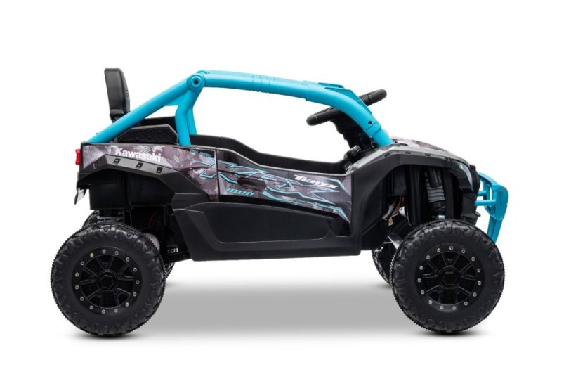 Elektrické autíčko Kawasaki TERYX KRX 1000 12V, modré, jednomiestne, odpružená zadná náprava, 2,4 Ghz diaľkové ovládanie, Lítiová batéria, 2 x 25W Motory, MP3 s USB/AUX