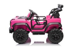 Elektrické autíčko Beneo Ford Bronco XL s pohonem zadních kol, licencované (Dvoumístné), růžové, Lithiová baterie, Vysoký podvozek, Dvě sedadla, Odpružená zadní náprava, 2,4 GHz Dálkový ovladač, MP3 přehrávač se vstupem USB, LED