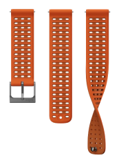 Suunto 22mm Athletic 9 Silicone Strap Canyon Orange S+M