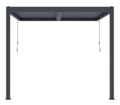Bioklimatická pergola G21 Trenton 3x3 m, antracitová hliníková