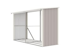 Prístrešok na drevo G21 WOH 682 - 302 x 119 cm, šedý