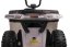 Elektrická štvorkolka Beneo Arctic Cat 12V so zadným pohonom, biela, LED svetlá, Lítiová batéria, 2 x 25W motor, Originál Licencia