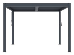 Bioklimatická pergola G21 Austin Premium 3x3 m, antracitová hliníková