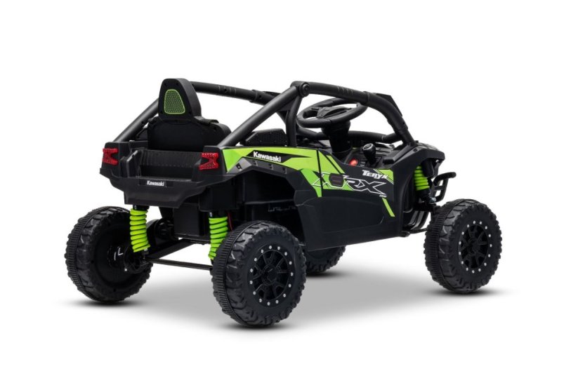 Elektrické autíčko Kawasaki TERYX KRX 1000 12V, čierne, jednomiestne, odpružená zadná náprava, 2,4 Ghz diaľkové ovládanie, Lítiová batéria, 2 x 25W Motory, MP3 s USB/AUX
