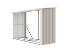 Prístrešok na drevo G21 WOH 682 - 302 x 119 cm, šedý