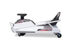 Beneo Motors driftovacia Motokára 24V, biela, 300W Bezkartáčový Motor, Lítiová batéria, Drift režim s rýchlosťou 14 Km/h, Masívna železná konštrukcia, Bezpečnostný pás, Športové sedadlo, Multifunkčný volant