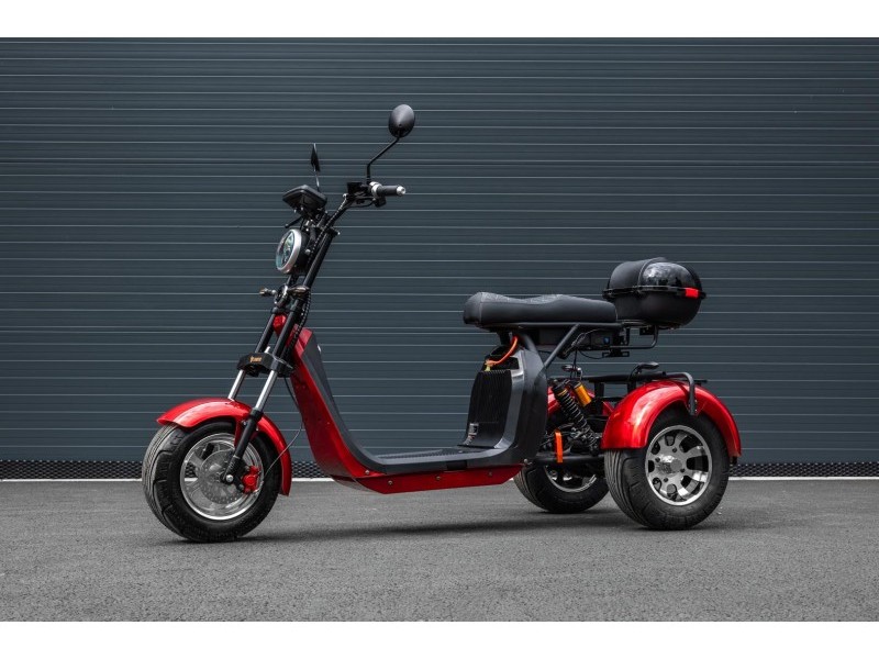 Elektrická tříkolka Leramotors Scooters C5 2000W červená