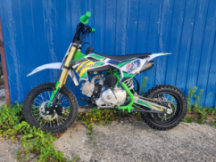 Benzínový pitbike APAQ XB27 125ccm poloautomat 14/12" E-START zelený