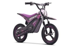 Detská elektrická minicross motorka Beneo ROOKIE X 24V (12"), fialová, Lítiová batéria, 250W Bezuhlíkový motor, Kotúčová brzda