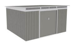 ahradní domek G21 GRAH 1132 - 340 x 333 cm, metalický šedý
