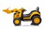 Beneo Licencovaný elektrický Bagr Caterpillar se svahovací lžící, Jednomístný, žlutý, USB vstupem na MP3 Přehrávači, Zadním pohonem s 2 x 30W Motory a Lithiovou baterií