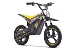 Detská elektrická minicross motorka Beneo ROOKIE X 24V (12"), zelená, Lítiová batéria, 250W Bezuhlíkový motor, Kotúčová brzda