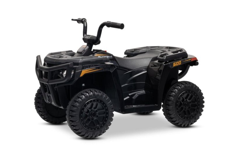 Elektrická čtyřkolka Beneo Arctic Cat 12V se zadním pohonem, černá, LED světla, lithiová baterie, 2 x 25W motor, originální licence