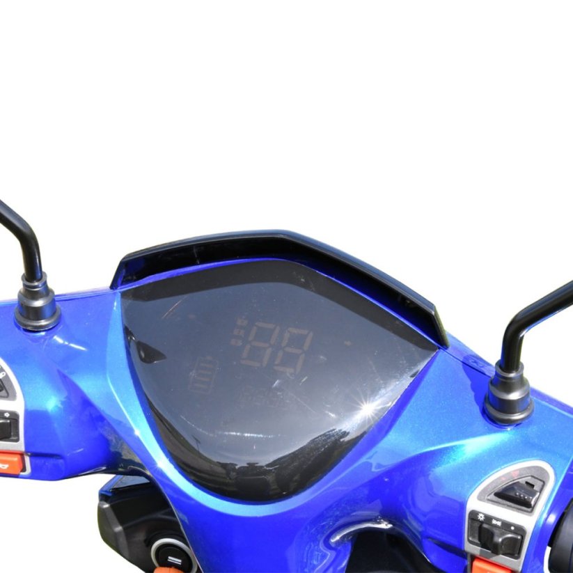 Elektroskúter RACCEWAY® E-FICHTL®, biely-lesklý, bez batérie