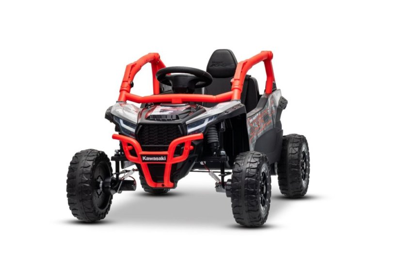 Elektrické autíčko Kawasaki TERYX KRX 1000 12V, červené, jednomiestne, odpružená zadná náprava, 2,4 Ghz diaľkové ovládanie, Lítiová batéria, 2 x 25W Motory, MP3 s USB/AUX,