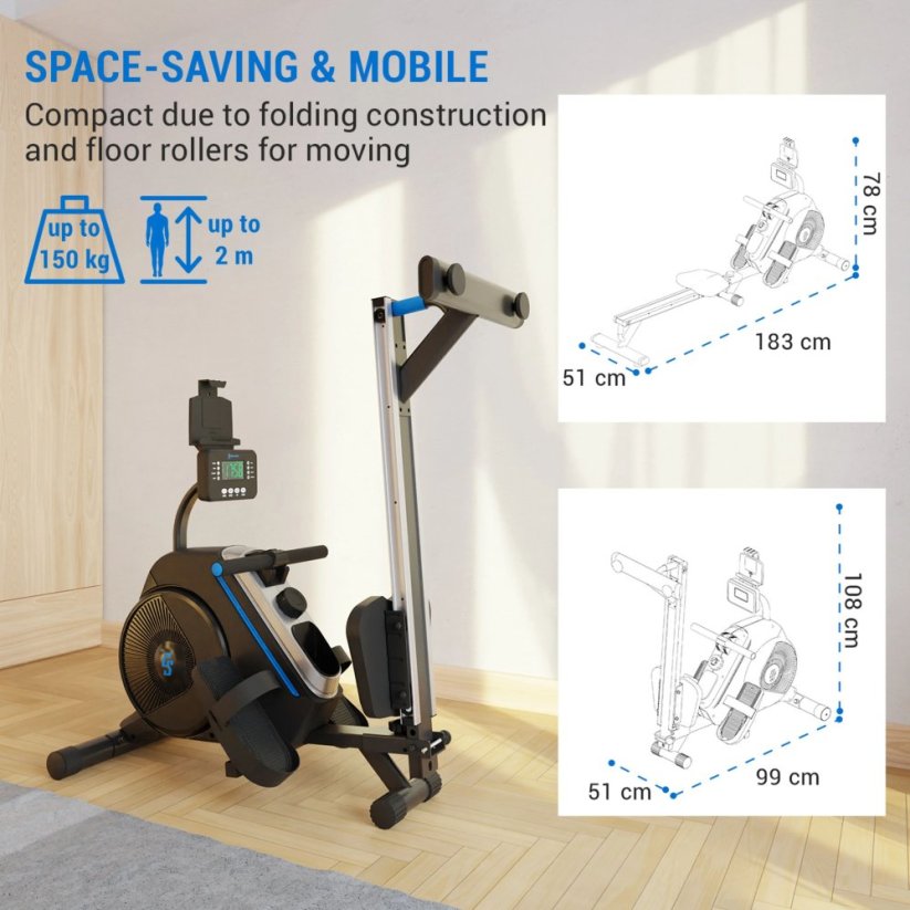 Capital Sports Helios, magnetický veslovací trenažér
