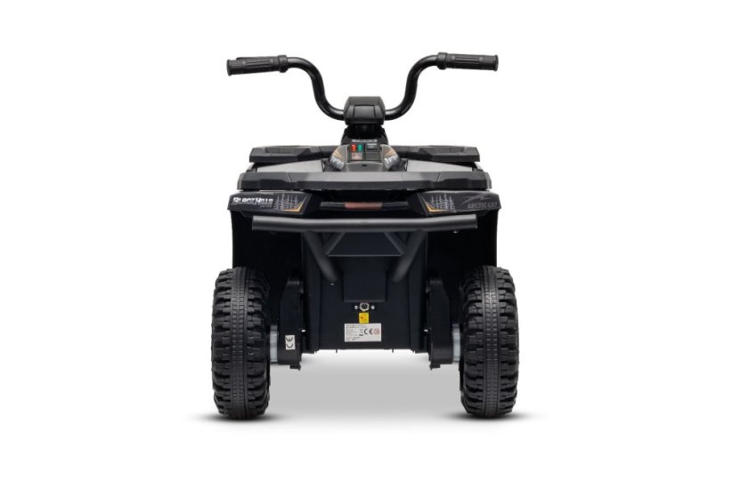 Elektrická čtyřkolka Beneo Arctic Cat 12V se zadním pohonem, černá, LED světla, lithiová baterie, 2 x 25W motor, originální licence